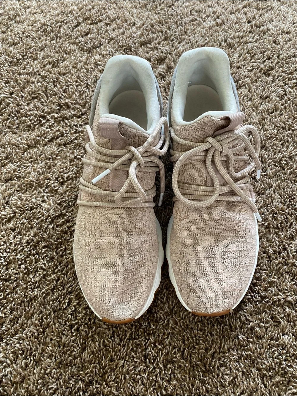 Sorel Kinetic Lace Sneakers Women’s Size 9 Blush Pink Knit Casual Comfort Shoes